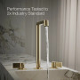 Kohler Components® Bathroom Sink Faucet Spout With Row Design, 1.2 GPM - Vibrant French Gold