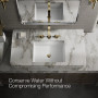 Kohler Components® Bathroom Sink Faucet Spout With Ribbon Design, 1.2 GPM - Vibrant French Gold