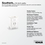 Kohler Southerk 24" Free Standing Single Basin Vanity Set with Cabinet and Quartz Vanity Top - White