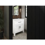 Kohler Quo 31" Free Standing Single Basin Vanity Set with Cabinet and Quartz Vanity Top - White