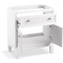 Kohler Hearthhaven 30" Free Standing Single Basin Vanity Set with Cabinet, and Quartz Vanity Top - White