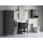 Kohler Winnow 24" Free Standing Single Basin Vanity Set with Cabinet, and Quartz Vanity Top - Slate Grey