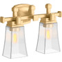 Kohler Lighting Riff 2 Light 16" Wide Vanity Light - Brushed Moderne Brass