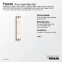 Kohler Lighting Terret 4 Light 32" Tall Bath Bar - Vibrant Brushed Bronze