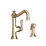 Newport Brass Jacobean 1.8 GPM Widespread Kitchen Faucet - French Gold (PVD)
