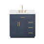 Altair Gavino 36" Single Bathroom Vanity with Grain White Composite Stone Countertop Altair Gavino 36" Single Bathroom Vanity with Grain White Composite Stone Countertop