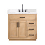 Altair Gavino 36" Single Bathroom Vanity with Grain White Composite Stone Countertop Altair Gavino 36" Single Bathroom Vanity with Grain White Composite Stone Countertop