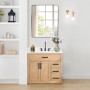 Altair Gavino 36" Single Bathroom Vanity with Grain White Composite Stone Countertop Altair Gavino 36" Single Bathroom Vanity with Grain White Composite Stone Countertop