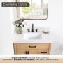 Altair Gavino 36" Single Bathroom Vanity with Grain White Composite Stone Countertop Altair Gavino 36" Single Bathroom Vanity with Grain White Composite Stone Countertop