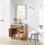 Altair Gavino 36" Single Bathroom Vanity with Grain White Composite Stone Countertop Altair Gavino 36" Single Bathroom Vanity with Grain White Composite Stone Countertop