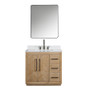 Altair Bellavia 36" Single Bathroom Vanity in Weathered Fir with Engineered Stone Countertop