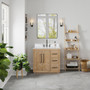 Altair Bellavia 36" Single Bathroom Vanity in Weathered Fir with Engineered Stone Countertop