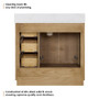 Altair Bellavia 36" Single Bathroom Vanity in Weathered Fir with Engineered Stone Countertop