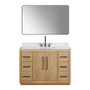 Altair Bellavia 48" Single Bathroom Vanity in Weathered Fir with Engineered Stone Countertop