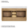 Altair Bellavia 60" Double Bathroom Vanity in Weathered Fir with Engineered Stone Countertop Altair Bellavia 60" Double Bathroom Vanity in Weathered Fir with Engineered Stone Countertop