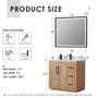 Altair Anais 36" Single Bathroom Vanity in Light Brown with Engineered Stone Countertop Altair Anais 36" Single Bathroom Vanity in Light Brown with Engineered Stone Countertop