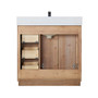 Altair Anais 36" Single Bathroom Vanity in Light Brown with Engineered Stone Countertop Altair Anais 36" Single Bathroom Vanity in Light Brown with Engineered Stone Countertop