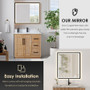 Altair Anais 36" Single Bathroom Vanity in Light Brown with Engineered Stone Countertop Altair Anais 36" Single Bathroom Vanity in Light Brown with Engineered Stone Countertop