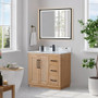 Altair Anais 36" Single Bathroom Vanity in Light Brown with Engineered Stone Countertop Altair Anais 36" Single Bathroom Vanity in Light Brown with Engineered Stone Countertop