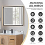 Altair Anais 36" Single Bathroom Vanity in Light Brown with Engineered Stone Countertop Altair Anais 36" Single Bathroom Vanity in Light Brown with Engineered Stone Countertop