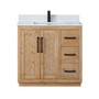 Altair Anais 36" Single Bathroom Vanity in Light Brown with Engineered Stone Countertop Altair Anais 36" Single Bathroom Vanity in Light Brown with Engineered Stone Countertop
