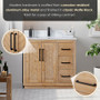 Altair Anais 36" Single Bathroom Vanity in Light Brown with Engineered Stone Countertop Altair Anais 36" Single Bathroom Vanity in Light Brown with Engineered Stone Countertop