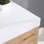 Altair Bianco Single Bathroom Vanity in Light Brown with White Composite Stone Countertop Altair Bianco Single Bathroom Vanity in Light Brown with White Composite Stone Countertop