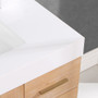 Altair Bianco Single Bathroom Vanity in Light Brown with White Composite Stone Countertop Altair Bianco Single Bathroom Vanity in Light Brown with White Composite Stone Countertop