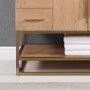 Altair Bianco Single Bathroom Vanity in Light Brown with White Composite Stone Countertop Altair Bianco Single Bathroom Vanity in Light Brown with White Composite Stone Countertop