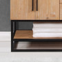 Altair Bianco Single Bathroom Vanity in Light Brown with White Composite Stone Countertop Altair Bianco Single Bathroom Vanity in Light Brown with White Composite Stone Countertop