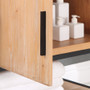 Altair Bianco Single Bathroom Vanity in Light Brown with White Composite Stone Countertop Altair Bianco Single Bathroom Vanity in Light Brown with White Composite Stone Countertop