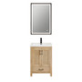 Altair Bondi 24" Single Bathroom Vanity in Light Brown with White Ceramic Drop-in Sink Altair Bondi 24" Single Bathroom Vanity in Light Brown with White Ceramic Drop-in Sink