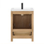Altair Bondi 24" Single Bathroom Vanity in Light Brown with White Ceramic Drop-in Sink Altair Bondi 24" Single Bathroom Vanity in Light Brown with White Ceramic Drop-in Sink