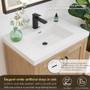Altair Bondi 30" Single Bathroom Vanity in Light Brown with White Artificial Drop-in Sink Altair Bondi 30" Single Bathroom Vanity in Light Brown with White Artificial Drop-in Sink