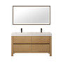 Altair Cascadia Bathroom Vanity in Weathered Fir with White Artificial Stone Integrated Sink Altair Cascadia Bathroom Vanity in Weathered Fir with White Artificial Stone Integrated Sink