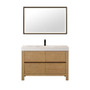 Altair Cascadia Bathroom Vanity in Weathered Fir with White Artificial Stone Integrated Sink Altair Cascadia Bathroom Vanity in Weathered Fir with White Artificial Stone Integrated Sink