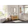 Altair Cascadia Bathroom Vanity in Weathered Fir with White Artificial Stone Integrated Sink Altair Cascadia Bathroom Vanity in Weathered Fir with White Artificial Stone Integrated Sink