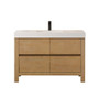 Altair Cascadia Bathroom Vanity in Weathered Fir with White Artificial Stone Integrated Sink Altair Cascadia Bathroom Vanity in Weathered Fir with White Artificial Stone Integrated Sink