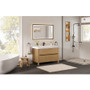 Altair Cascadia Bathroom Vanity in Weathered Fir with White Artificial Stone Integrated Sink Altair Cascadia Bathroom Vanity in Weathered Fir with White Artificial Stone Integrated Sink