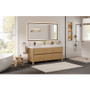 Altair Cascadia Bathroom Vanity in Weathered Fir with White Artificial Stone Integrated Sink Altair Cascadia Bathroom Vanity in Weathered Fir with White Artificial Stone Integrated Sink