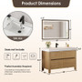 Altair Cascadia Bathroom Vanity in Weathered Fir with White Artificial Stone Integrated Sink Altair Cascadia Bathroom Vanity in Weathered Fir with White Artificial Stone Integrated Sink