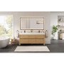 Altair Cascadia Bathroom Vanity in Weathered Fir with White Artificial Stone Integrated Sink Altair Cascadia Bathroom Vanity in Weathered Fir with White Artificial Stone Integrated Sink