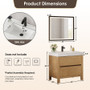 Altair Cascadia Bathroom Vanity in Weathered Fir with White Artificial Stone Integrated Sink Altair Cascadia Bathroom Vanity in Weathered Fir with White Artificial Stone Integrated Sink