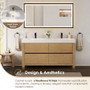 Altair Cascadia Bathroom Vanity in Weathered Fir with White Artificial Stone Integrated Sink Altair Cascadia Bathroom Vanity in Weathered Fir with White Artificial Stone Integrated Sink