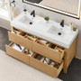 Altair Cascadia Bathroom Vanity in Weathered Fir with White Artificial Stone Integrated Sink Altair Cascadia Bathroom Vanity in Weathered Fir with White Artificial Stone Integrated Sink
