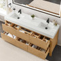 Altair Cascadia Bathroom Vanity in Weathered Fir with White Artificial Stone Integrated Sink Altair Cascadia Bathroom Vanity in Weathered Fir with White Artificial Stone Integrated Sink