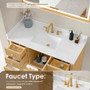 Altair Cecil Bathroom Vanity in White Oak with Grain White Engineered Stone Countertop No Mirror Altair Cecil Bathroom Vanity in White Oak with Grain White Engineered Stone Countertop No Mirror