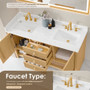 Altair Cecil Bathroom Vanity in White Oak with Grain White Engineered Stone Countertop No Mirror Altair Cecil Bathroom Vanity in White Oak with Grain White Engineered Stone Countertop No Mirror