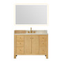Altair Cedar Bathroom Vanity in Natural Wood with Grain White Engineered Stone Countertop Altair Cedar Bathroom Vanity in Natural Wood with Grain White Engineered Stone Countertop