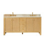 Altair Cedar Bathroom Vanity in Natural Wood with Grain White Engineered Stone Countertop Altair Cedar Bathroom Vanity in Natural Wood with Grain White Engineered Stone Countertop